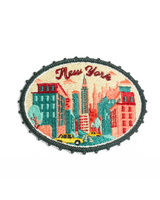 David and Young NEW YORK EMBROIDERED IRON-ON PATCHES