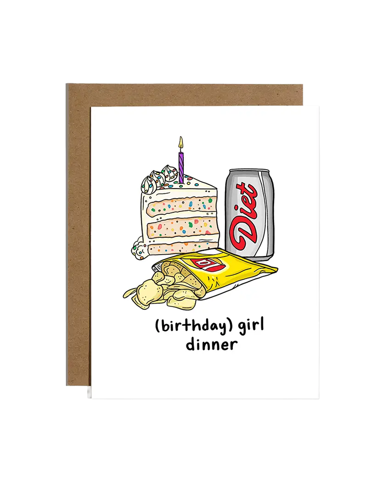 Brittany Paige GIRL DINNER BIRTHDAY CARD
