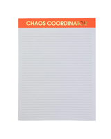 Chez Gagne CHAOS CORDINATOR LARGE MEMO NOTEPAD