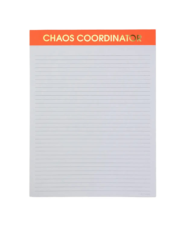 Chez Gagne CHAOS CORDINATOR LARGE MEMO NOTEPAD