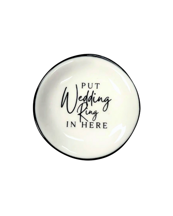 Properly Improper WEDDING RING RING DISH