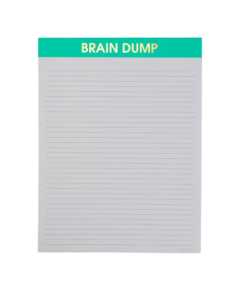 Chez Gagne BRAIN DUMP LARGE MEMO NOTEPAD – Shopfado