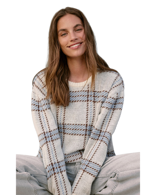 Z Supply JUNCTION PLAID SWEATER