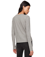 Z Supply JUNIE LONGSLEEVE TEE Heather XS