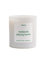Literie Weekends Playing Tennis Candle