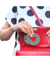 Solar Eclipse POLKA DOT HEART COMPACT MIRROR