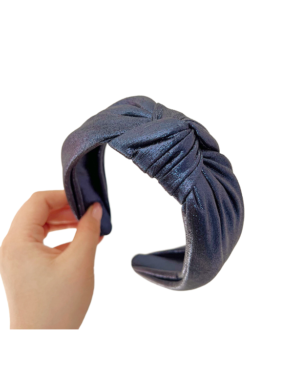 Adorro HOLIDAY METALLIC KNOT HEADBAND