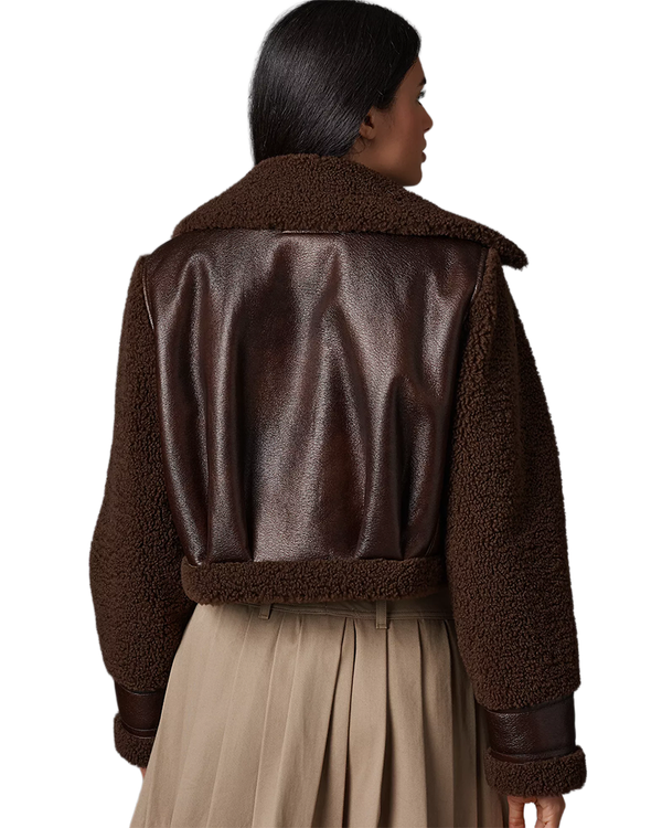 Blank NYC CROPPED SHERPA FLEECE JACKET