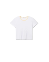Perfect White Tee BILLIE COTTON CONTRAST CREWNECK TEE