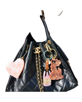 Solar Eclipse HAND-PAINTED ROSÉ BAG CHARM + KEYCHAIN