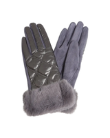 Fado QUILTED FAUX FUR CUFFED GLOVES