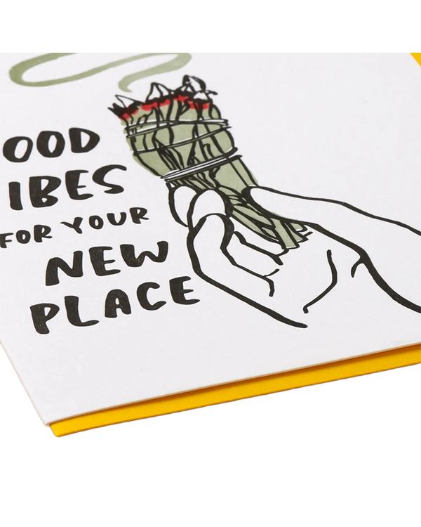 And Here We Are Sage New Home Card