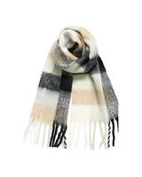 Adorro CHUNKY OBLONG PLAID SCARF