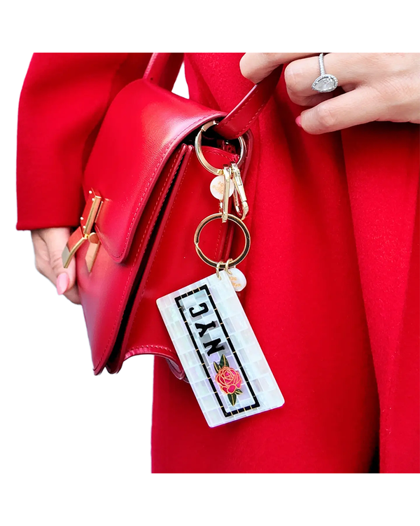 Solar Eclipse NYC SUBWAY BAG CHARM + KEYCHAIN