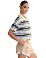 525 CROPPED STRIPE POLO