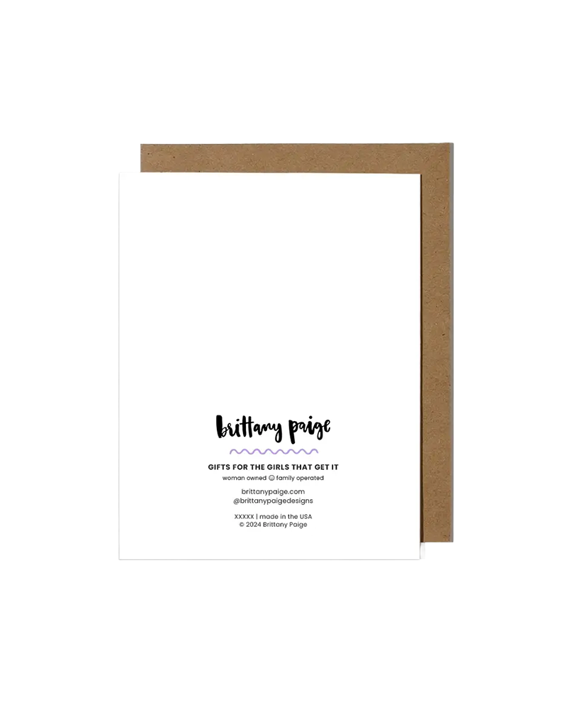 Brittany Paige STOMACH PROBLEMS BIRTHDAY CARD