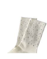 Fado RHINESTONE RIBBED COTTON SOCKS