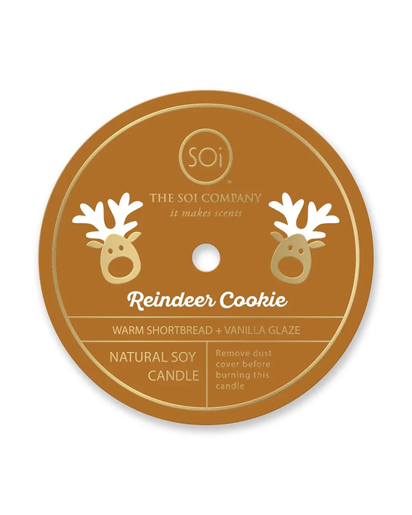 The SOI Company HOLIDAY CONFETTI REINDEER COOKIE CANDLE