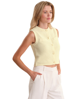 525 JAYME BUTTON THROUGH TEXTURED VEST