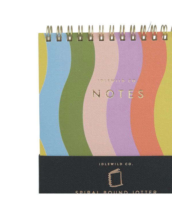 Idlewild Co. WAVY RAINBOW SPIRAL JOTTER