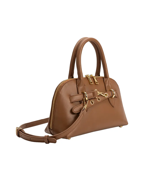 Melie Bianco RUE MOCHA VEGAN TOP HANDLE BAG