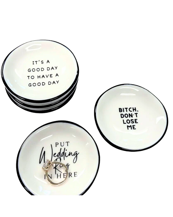 Properly Improper IT'S A GOOD DAY RING DISH