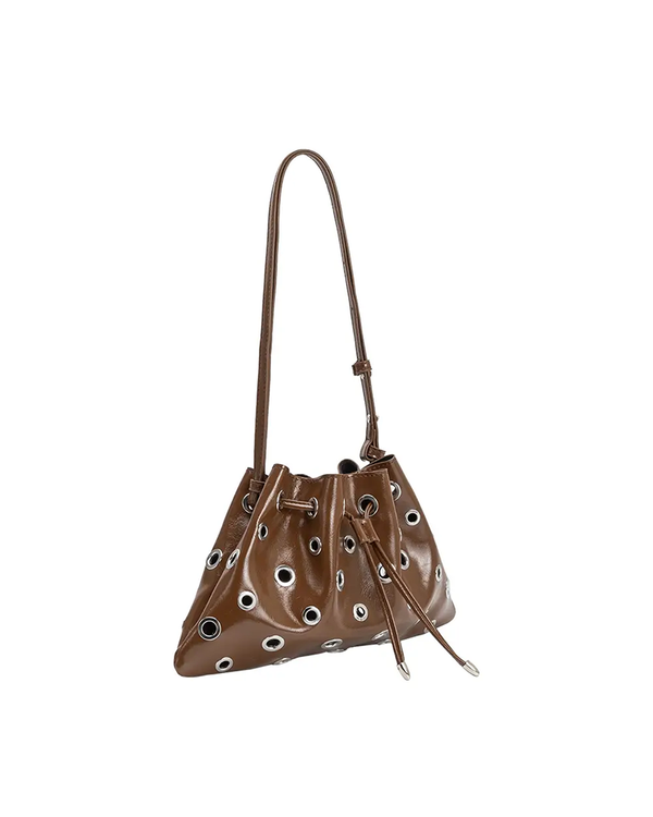 Melie Bianco PALOMA CHOCOLATE RVEGAN SHOULDER BAG