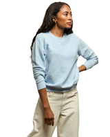 Perfect White Tee ZIGGY INSIDE OUT FLEECE LONG SLEEVE SHRUNKEN CREWNECK SWEATSHIRT