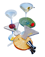 Piecework MARTINI COCKTAIL NAPKINS