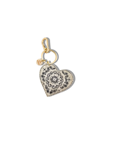 Solar Eclipse PAISLEY HEART BAG CHARM + KEYCHAIN