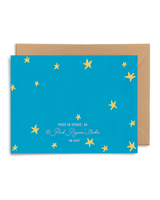 Pink Pigeon Studio HBD BLUE STARS CARD