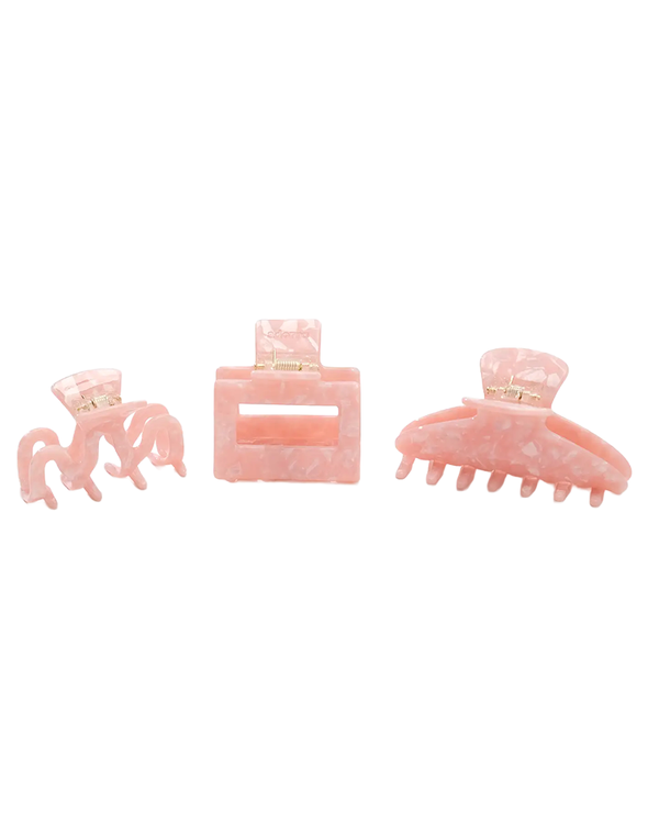 Adorro SALTWATER PINK ASSORTED S/M CLAW CLIP