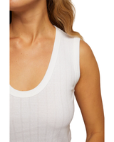 PerfectWhiteTee JORDAN POINTELLE U NECK TANK TOP