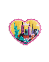 David and Young NEW YORK EMBROIDERED IRON-ON PATCHES