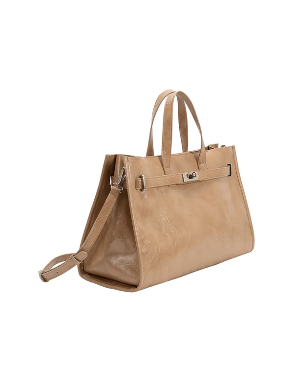Melie Bianco SUTTON TAN VEGAN LEATHER TOTE