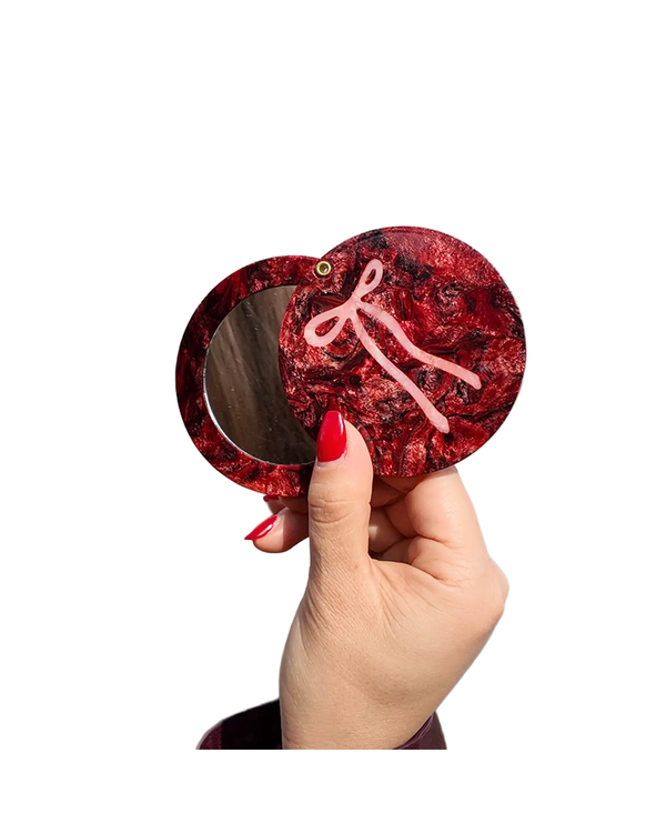 Solar Eclipse VINTAGE BOW COMPACT MIRROR
