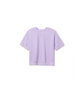 Perfect White Tee KENNEDY REVERSE FLEECE SHORT SLEEVE CREW NECK SWEATSHIRT