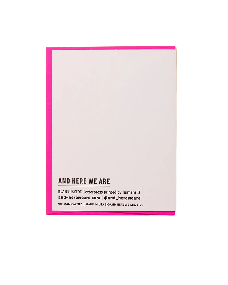And Here We Are GOING PLACES BABE CARD