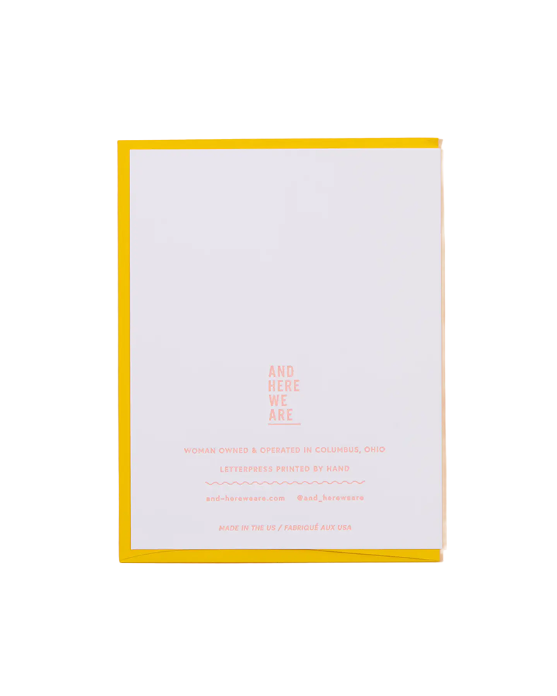 And Here We Are THANKS X3 CARD