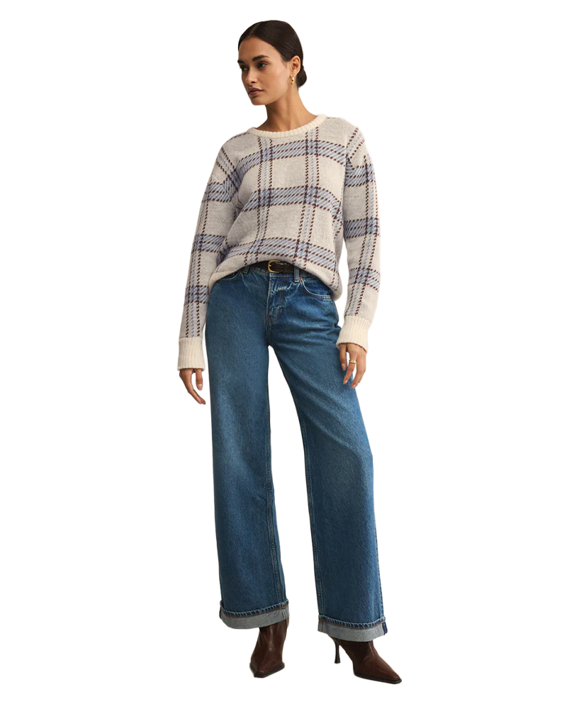 Z Supply JUNCTION PLAID SWEATER