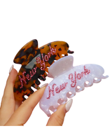 Colorful Natalie NEW YORK STUDDED HAIR CLIP