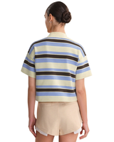 525 CROPPED STRIPE POLO