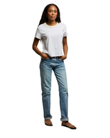 Perfect White Tee BILLIE COTTON CONTRAST CREWNECK TEE