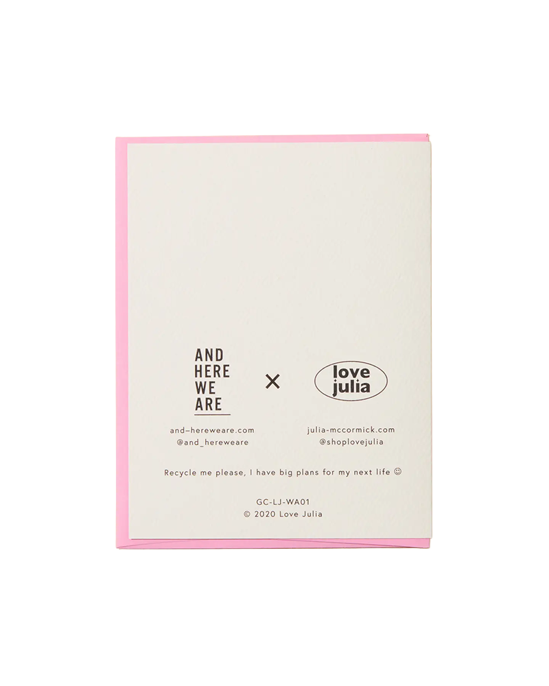 And Here We Are Good Luck Charms Card