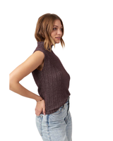 Project Social T COULD BE US MOCK NECK RIB SWEATER RIB TEE