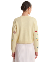 525 WILLA FRUIT EMROIDERED CROPPED CARDIGAN