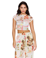 MinkPink DOLCE MESH BABY TEE