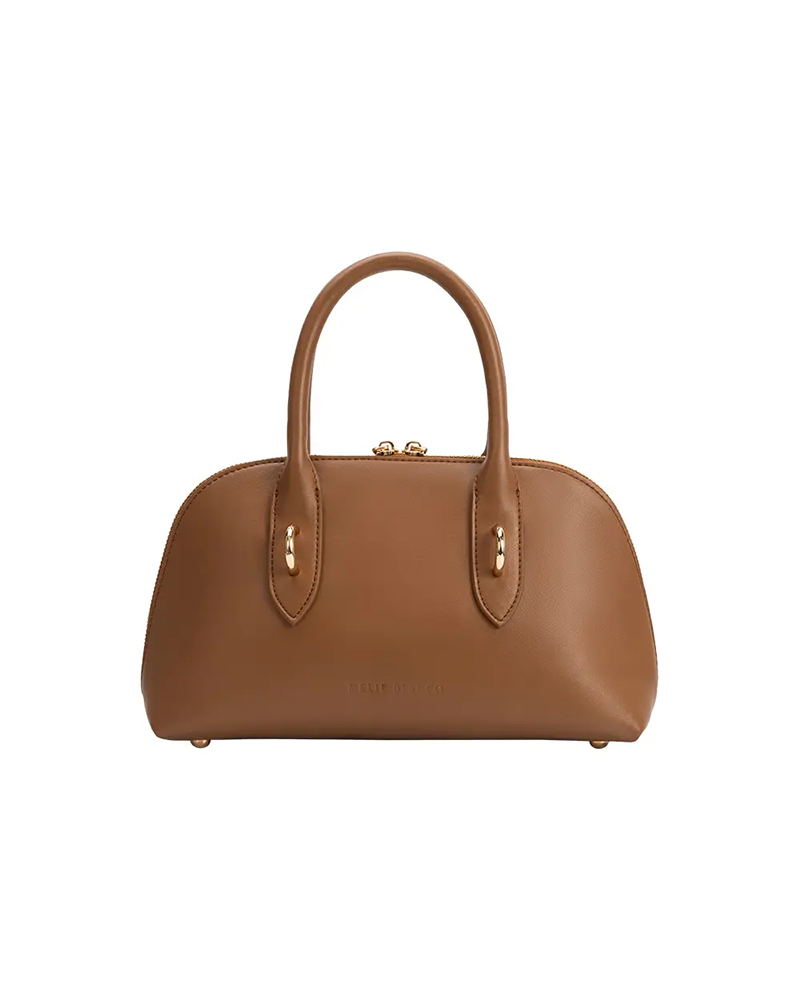 Melie Bianco RUE MOCHA VEGAN TOP HANDLE BAG