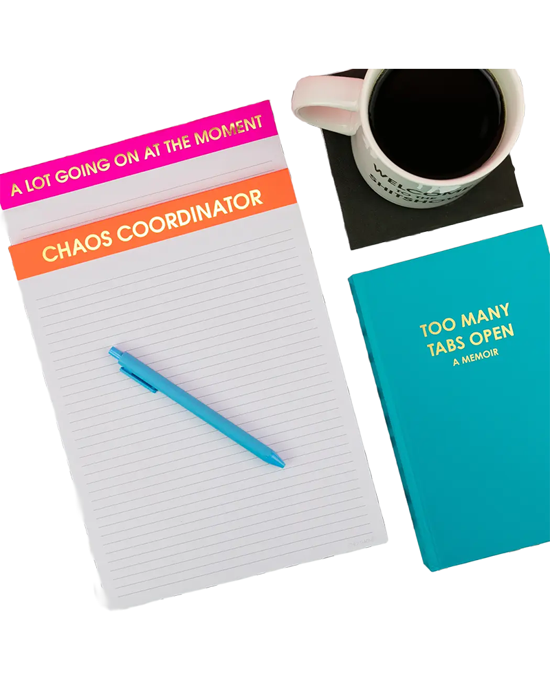 Chez Gagne CHAOS CORDINATOR LARGE MEMO NOTEPAD