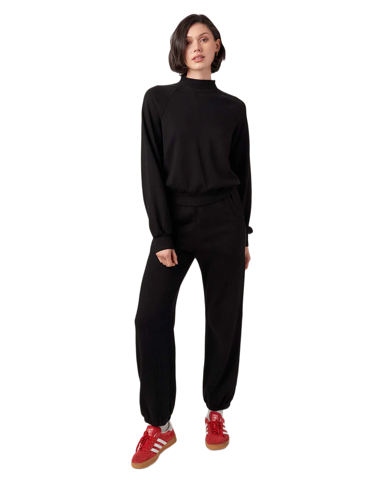 Project Social T TIME TO CHILL SEAMED MOCK NECK SWEATSHIRT